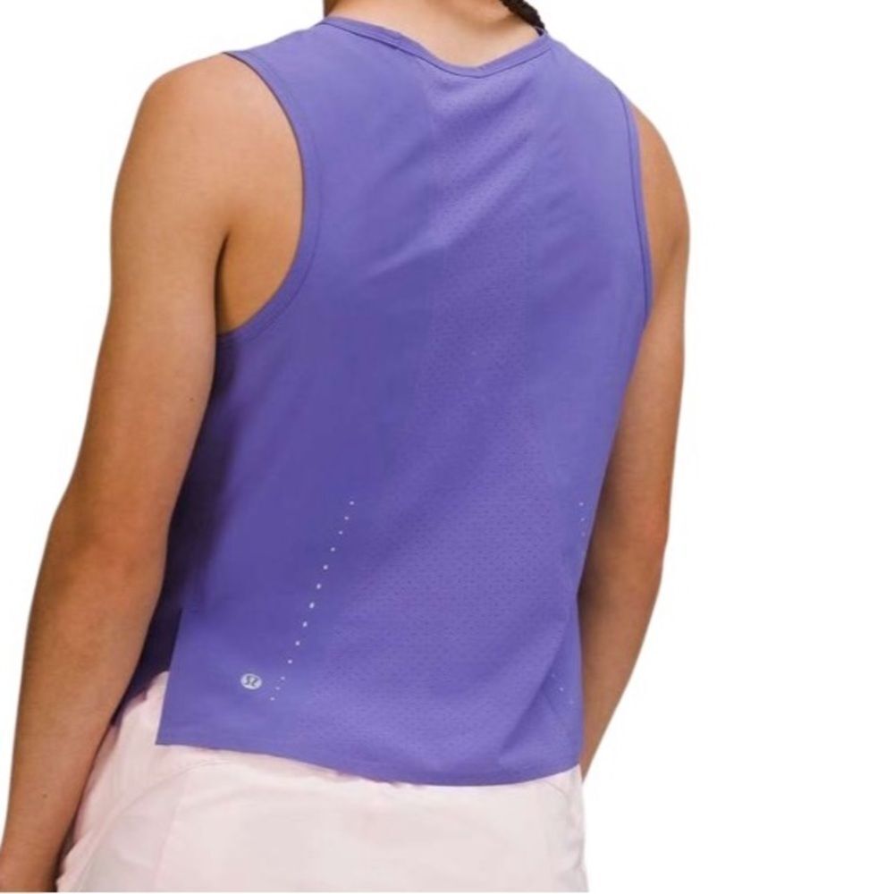 Lululemon Swift Ventilated Running Tank Top Charged Indigo Size 4